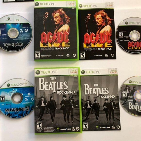 Xbox 360 Guitar Hero Gibson Les Paul Guitar Controller Bundle 6 Games RockBand, - Picture 7 of 9